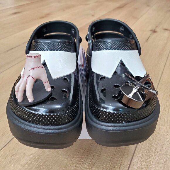 Crocs Wednesday Stomp Clog X Platform Addams Family Movie New Multiple Sizes - Picture 5 of 16